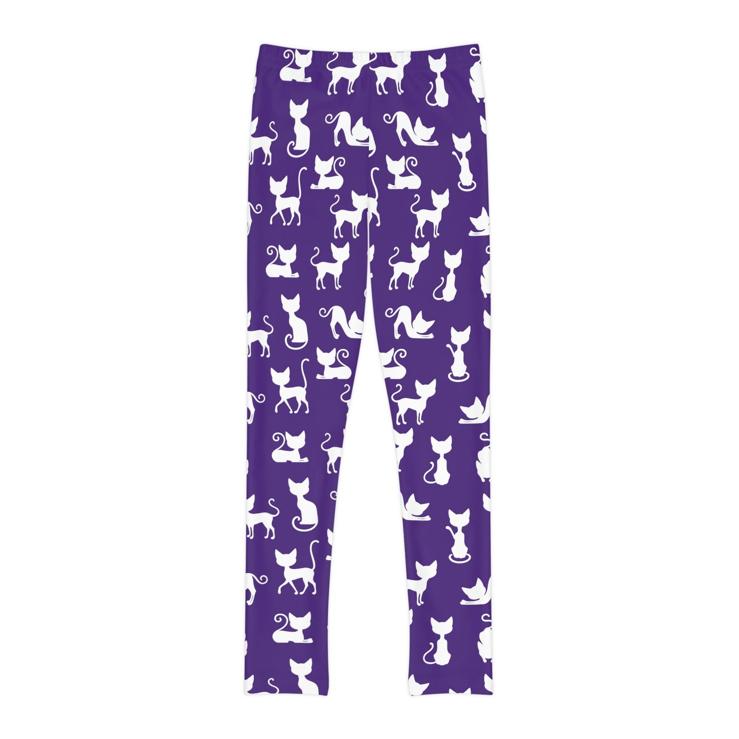 Purple Cat Youth Full-Length Leggings