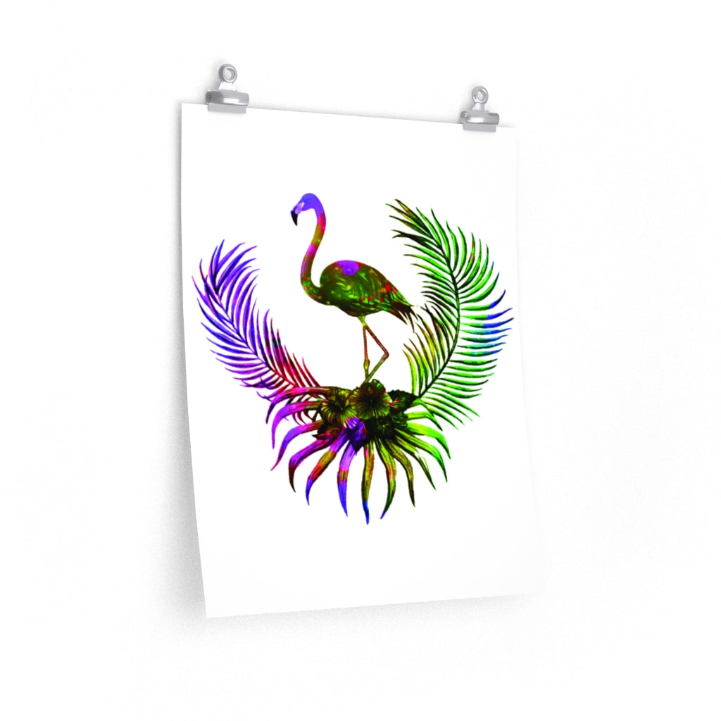 Flamingo Premium Matte vertical posters print