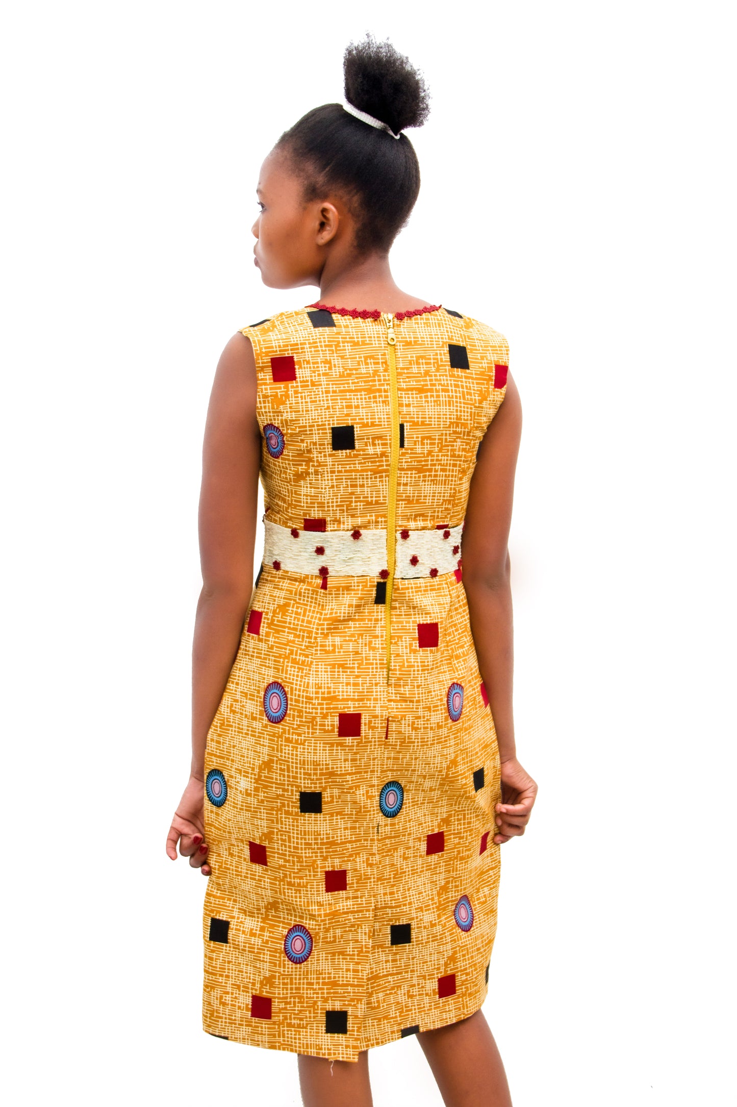 Beaded African Wax Dress