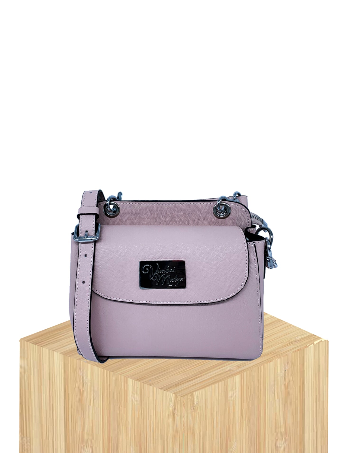 Kenya Plain Pink Mini Leather Bag